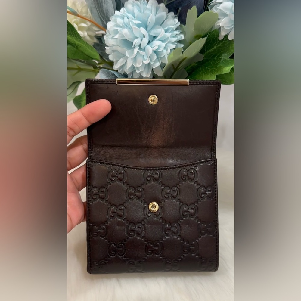 Gucci Guccissima Compact Bifold Wallet Only - Picture 9 of 14